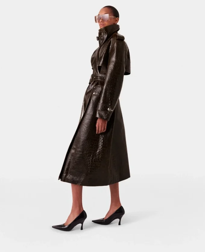 Trench-coat à motif crocodile Trench-coat à motif crocodile