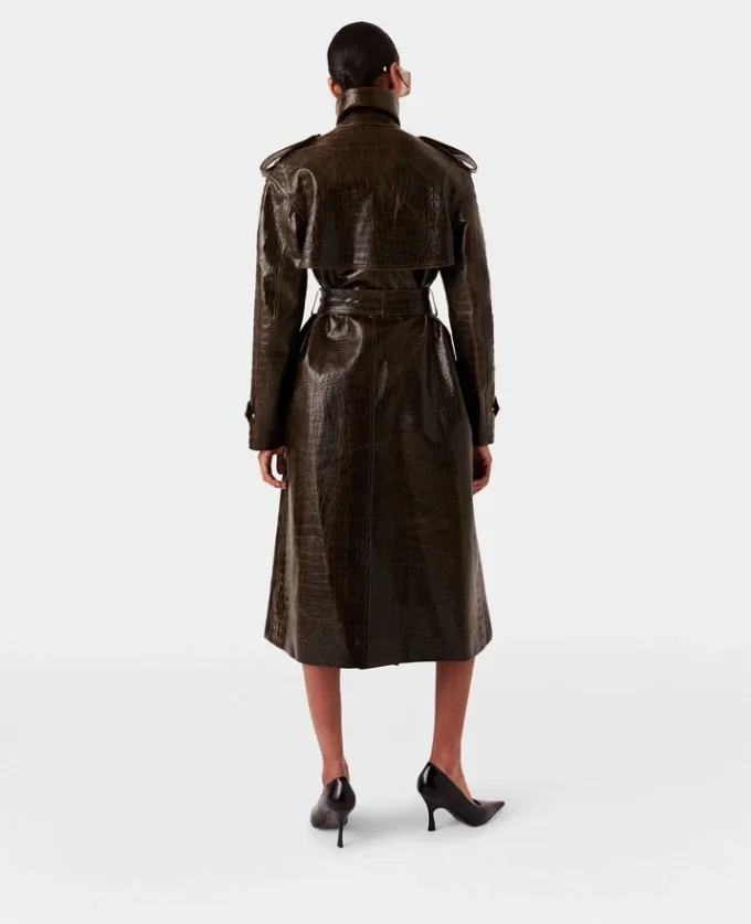 Trench-coat à motif crocodile Trench-coat à motif crocodile