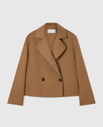 Veste caban courte à double boutonnage