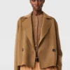 Veste caban courte à double boutonnage Veste caban courte à double boutonnage