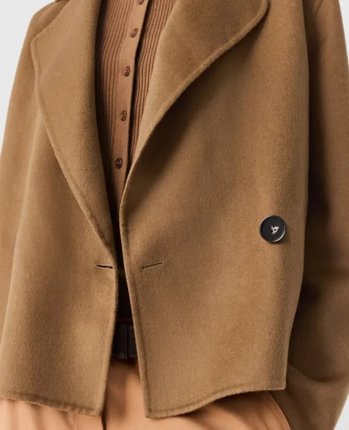 Veste caban courte à double boutonnage Veste caban courte à double boutonnage