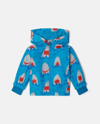 Veste à capuche imprimée requins