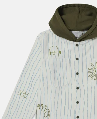 Veste à capuche imprimée skateboard