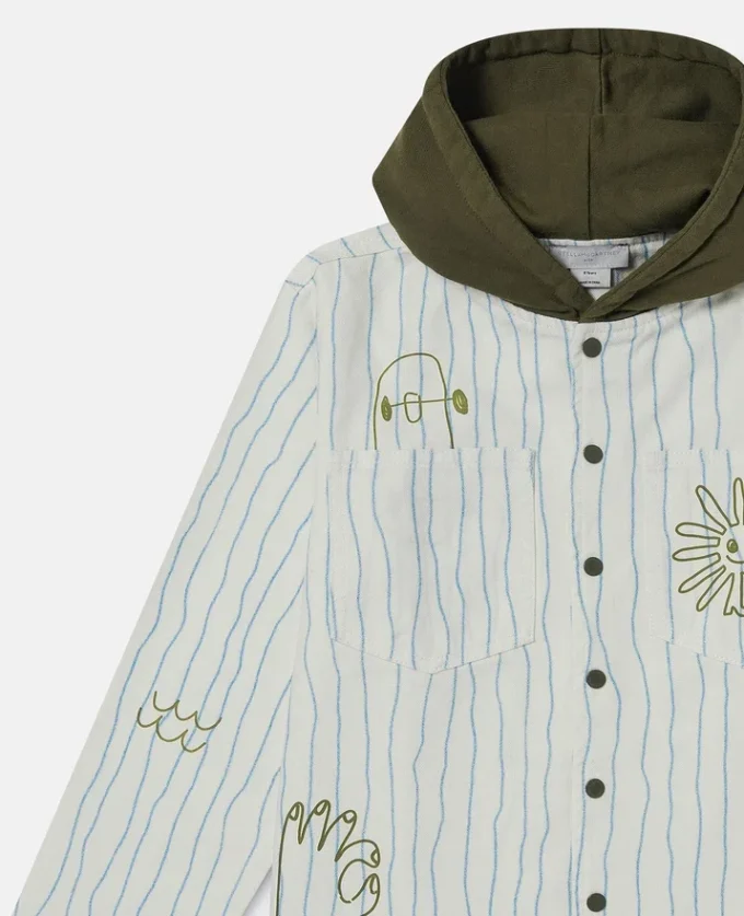 Veste à capuche imprimée skateboard