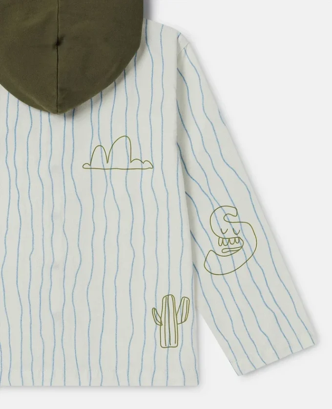 Veste à capuche imprimée skateboard