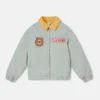Veste à col Borg avec écusson appliqué Veste à col Borg avec écusson appliqué