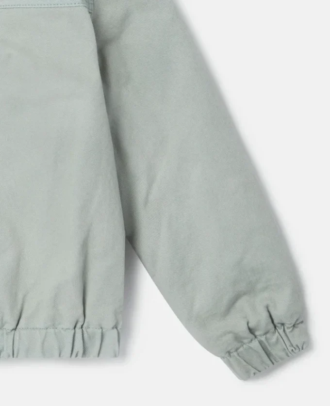 Veste à col Borg avec écusson appliqué Veste à col Borg avec écusson appliqué