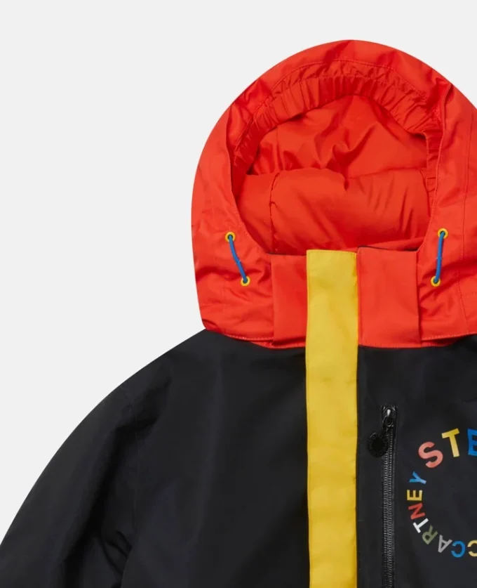 Veste de ski à capuche color block Veste de ski à capuche color block