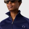 Veste de survêtement à col montant et double rayure Veste de survêtement à col montant et double rayure