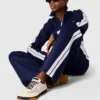 Pantalon de survêtement à double bande et taille élastiquée Pantalon de survêtement à double bande et taille élastiquée