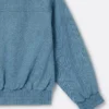 Veste en denim brodée de bijoux