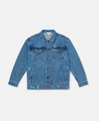 Veste en denim brodée Moniker