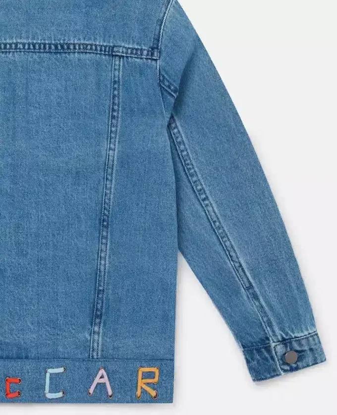 Veste en denim brodée Moniker