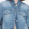 Veste en denim délavé clair à chaîne Falabella Veste en denim délavé clair à chaîne Falabella