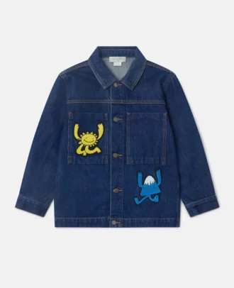 Veste en denim Earth Friends Graphic