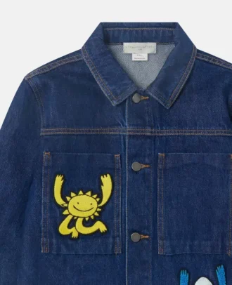 Veste en denim Earth Friends Graphic