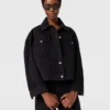 Veste en denim à empiècements en dentelle Veste en denim à empiècements en dentelle