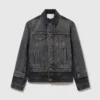 Veste en denim à empiècements ton sur ton Veste en denim à empiècements ton sur ton