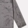 Veste en denim imprimée Bug Band