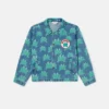 Veste en denim imprimée grenouilles Veste en denim imprimée grenouilles