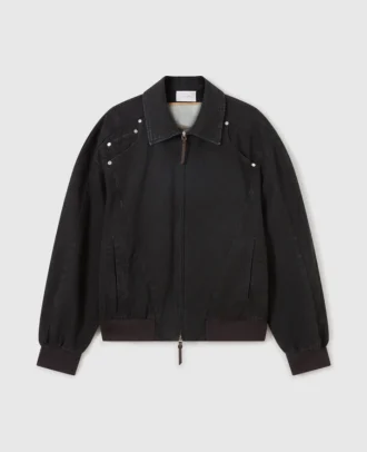 Veste en denim patchwork