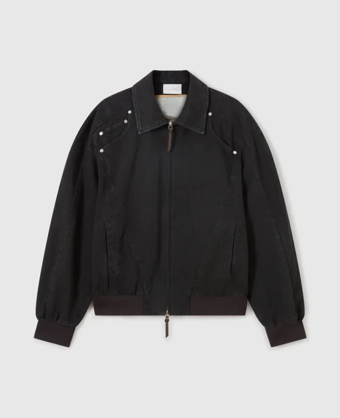 Veste en denim patchwork