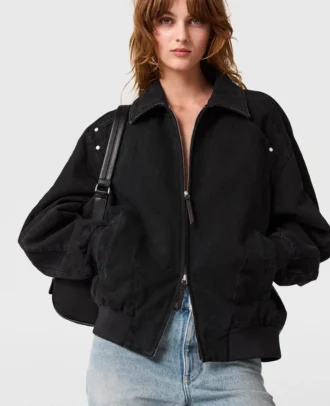 Veste en denim patchwork