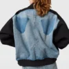 Veste en denim patchwork