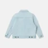 Veste en jean brodée de fleurs