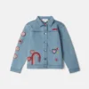 Veste en jean brodée « I Love You » Veste en jean brodée « I Love You »