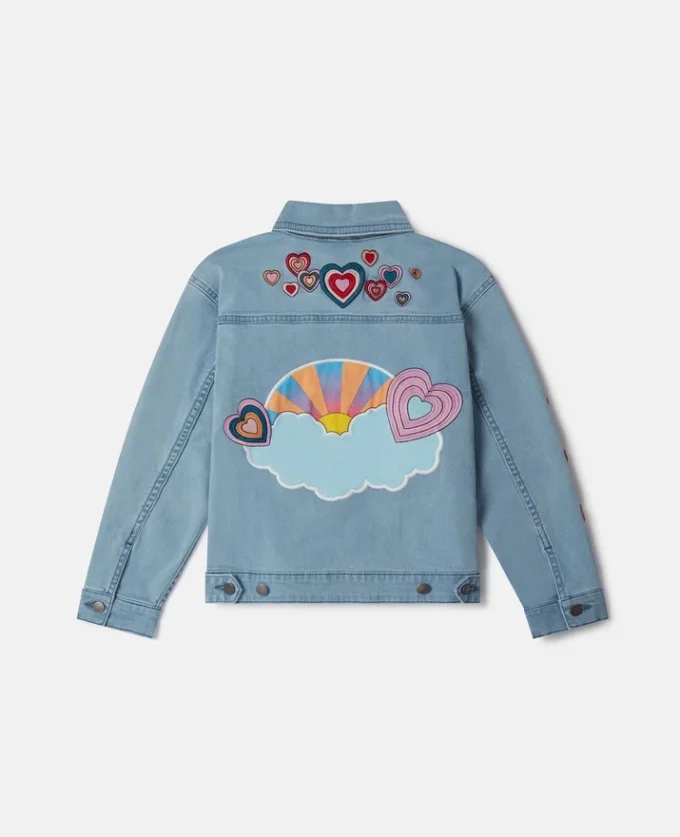 Veste en jean brodée « I Love You » Veste en jean brodée « I Love You »