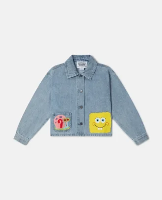 Veste en jean graphique Bob l&rsquo;éponge