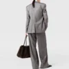 Veste à rayures fines et simple boutonnage Veste à rayures fines et simple boutonnage