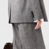 Veste à rayures fines et simple boutonnage Veste à rayures fines et simple boutonnage