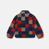 Veste zippée en molleton à carreaux